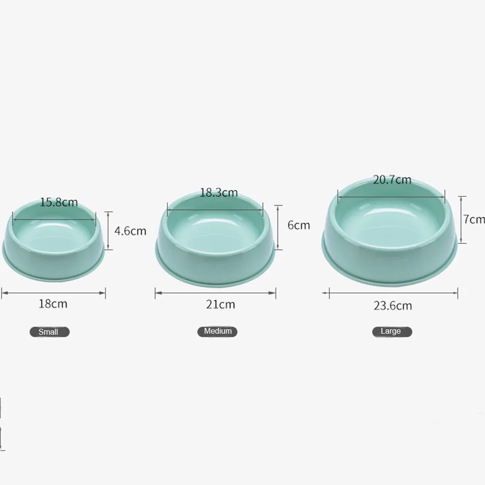 PAWS ASIA Lazada Best Selling Portable Cute Travel Round Feeding Drinking Eco Friendly Plastic Dog Bowls
