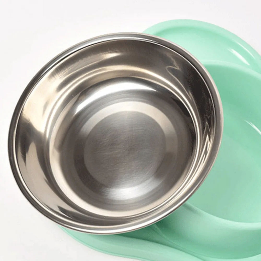 PAWS ASIA Manufacturers High Quality 2 in 1 Stainless Steel Double Pet Bowl With Water Bottle