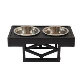 PAWS ASIA Supplier Stainless Steel Modern Luxury Elevated Double Dog Bowl Food Feeding