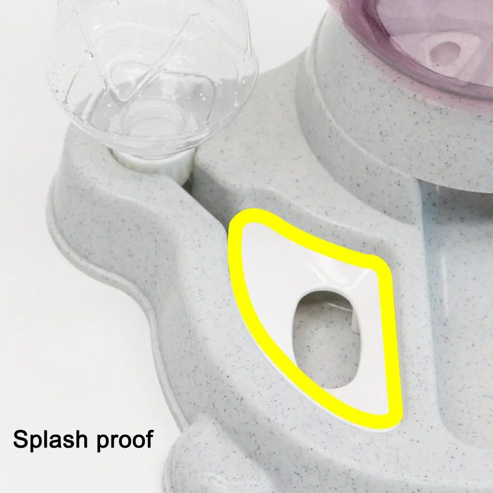 PAWS ASIA Suppliers Eco Friendly Plastic Cute Automatic Self Filling Food And Water Dog Bowl Cat