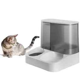 PAWS ASIA Suppliers New Storage Food Water Container Automatic Feeder Transparent Dog Bowl Cat