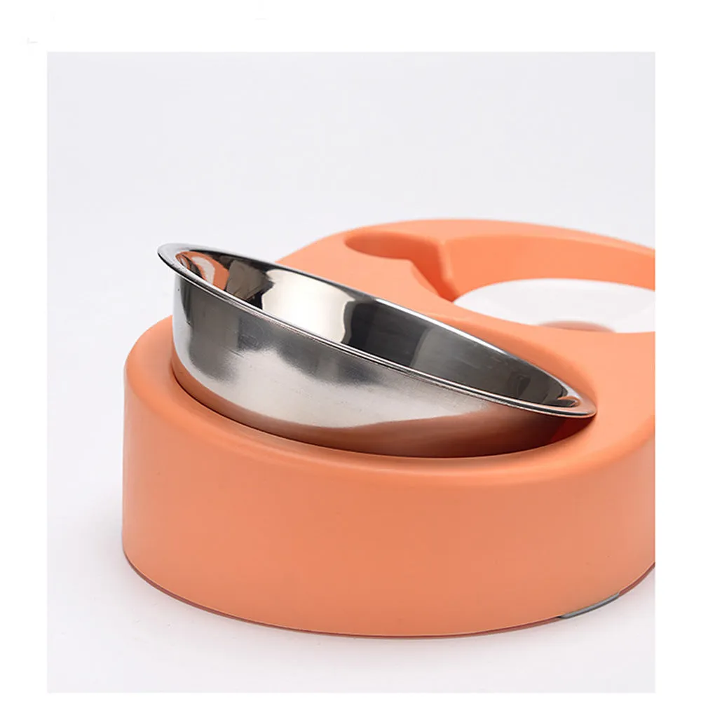 PAWS ASIA Suppliers Personalised PP Material And Stainless Steel Food And Water Pet Bowl