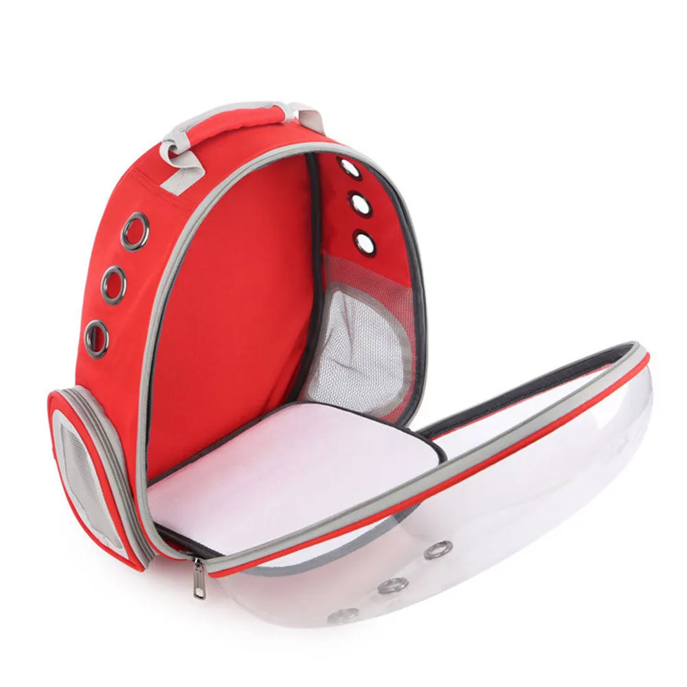 PAWS ASIA Wholesale Fashion Hiking  Portable Transparent Clear Pet Carrier Cat Backpack Dog