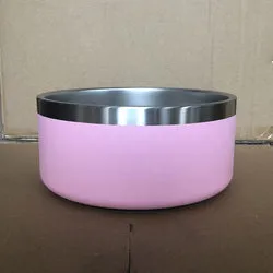 PAWS ASIA Wholesale New High Quality Double Stainless Steel Dog Bowl With Non Slip Silicone Bottom