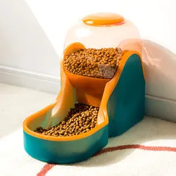 PAWS ASIA Wholesale Pet Supplies Eco Friendly Plastic Non Slip Double Automatic Pet Feeder Dog Bowl Set