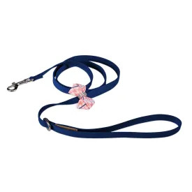 PeachesNCream Glen Houndstooth Nouveau Bow Leash