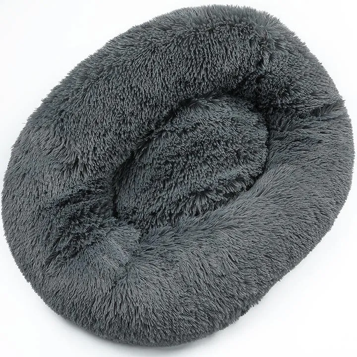 Pet Dog/Cat Soft Plush Round Cushion Bed 60cm / 80cm