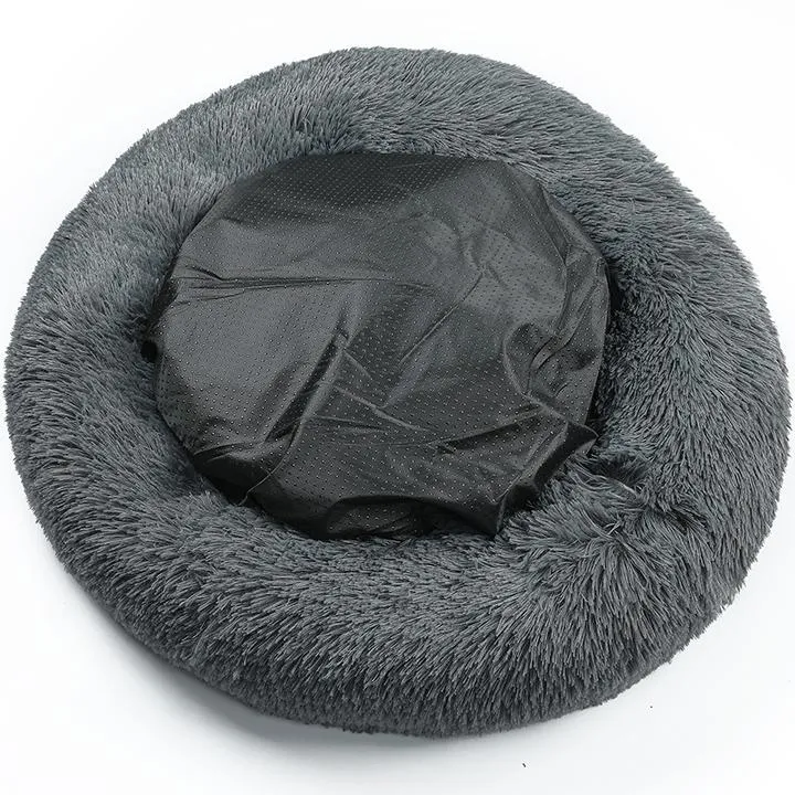 Pet Dog/Cat Soft Plush Round Cushion Bed 60cm / 80cm