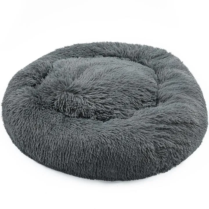 Pet Dog/Cat Soft Plush Round Cushion Bed 60cm / 80cm