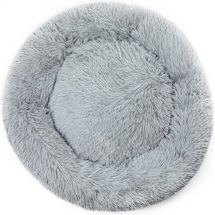 Pet Dog/Cat Soft Plush Round Cushion Bed 60cm / 80cm