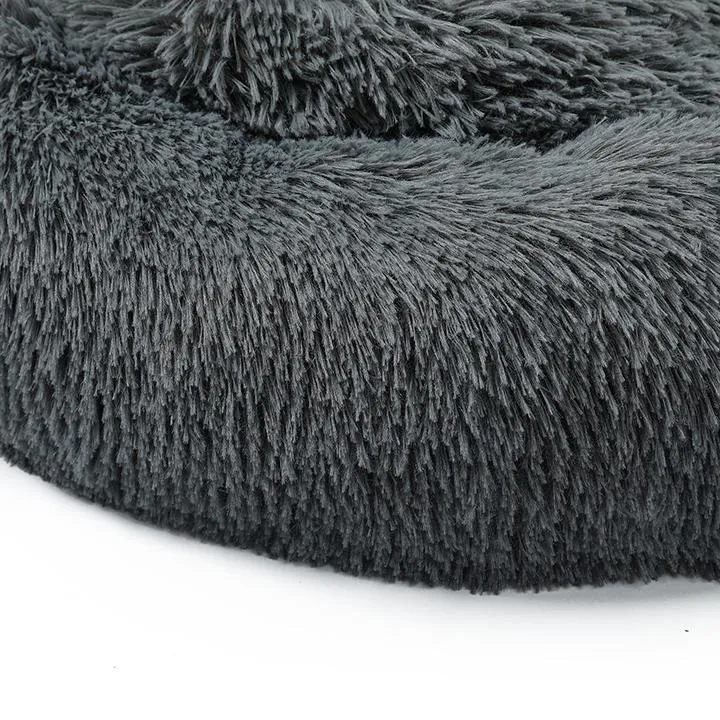 Pet Dog/Cat Soft Plush Round Cushion Bed 60cm / 80cm