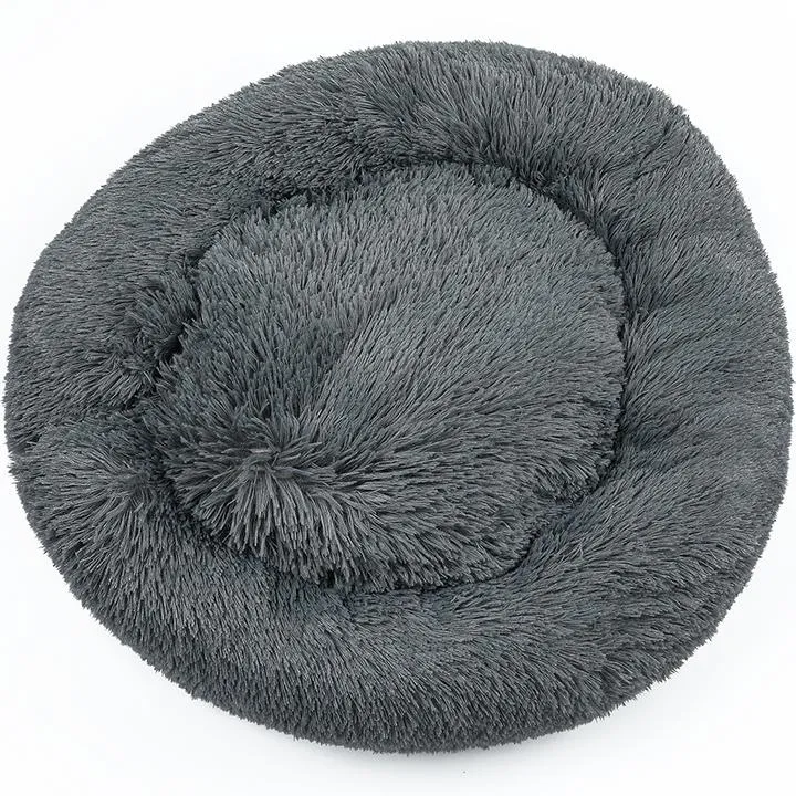Pet Dog/Cat Soft Plush Round Cushion Bed 60cm / 80cm