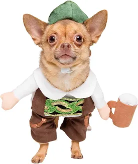 Pet Krewe Small German Oktoberfest Dog Costume - Barktoberfest Halloween Dog Costume - Perfect for Christmas Holiday, Halloween, Parties, Photoshoots, Gifts for Dog Lovers