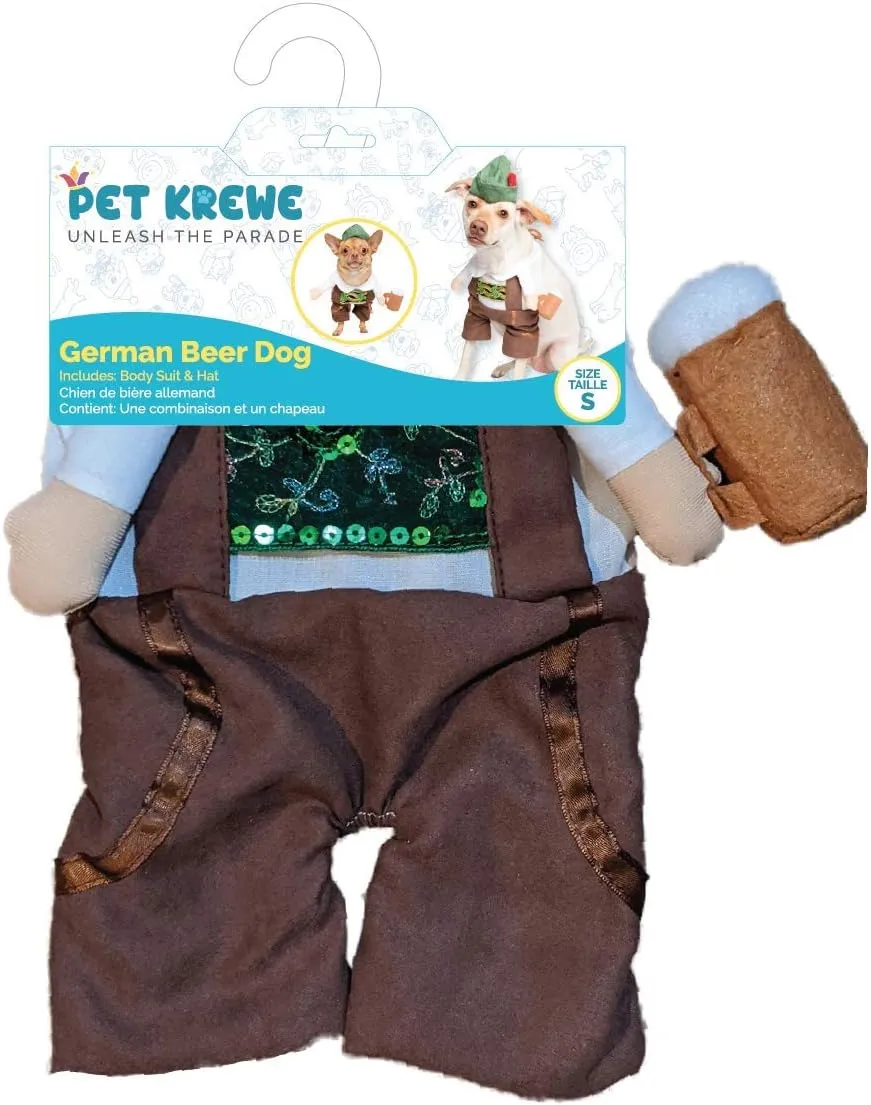 Pet Krewe Small German Oktoberfest Dog Costume - Barktoberfest Halloween Dog Costume - Perfect for Christmas Holiday, Halloween, Parties, Photoshoots, Gifts for Dog Lovers