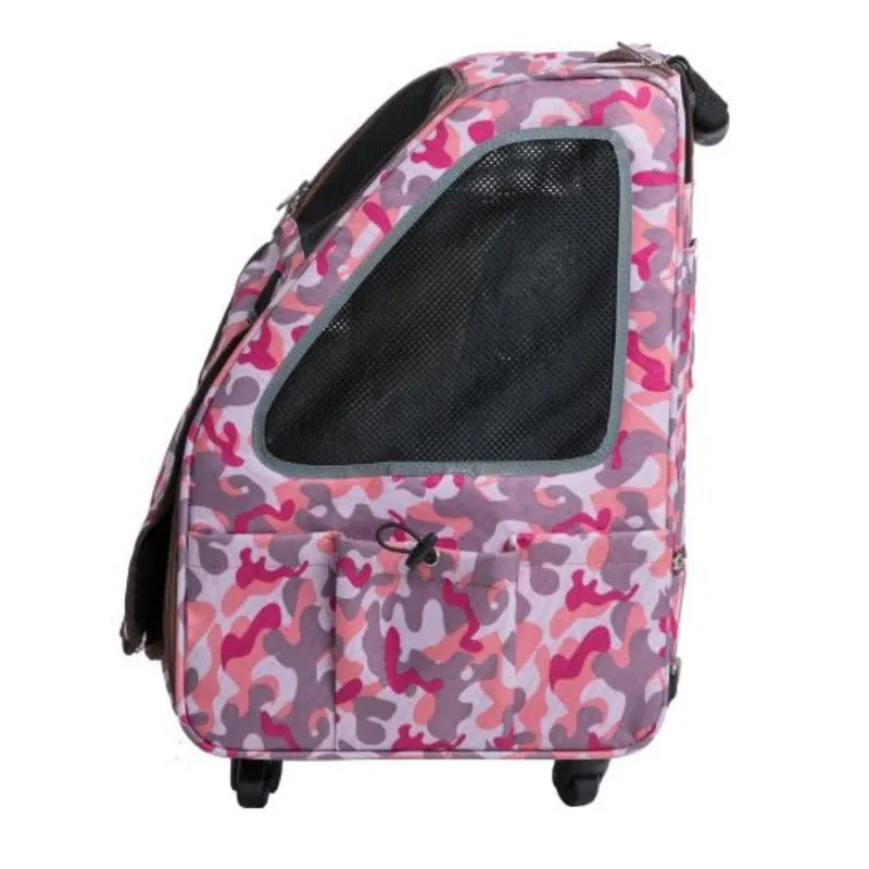 Petique, 5-in-1 Dog Carrier Cap. 25 lbs. [Backpack/Tote/Roller Bag/Car Seat]