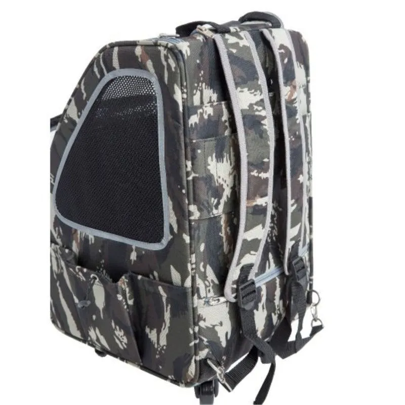 Petique, 5-in-1 Dog Carrier Cap. 25 lbs. [Backpack/Tote/Roller Bag/Car Seat]