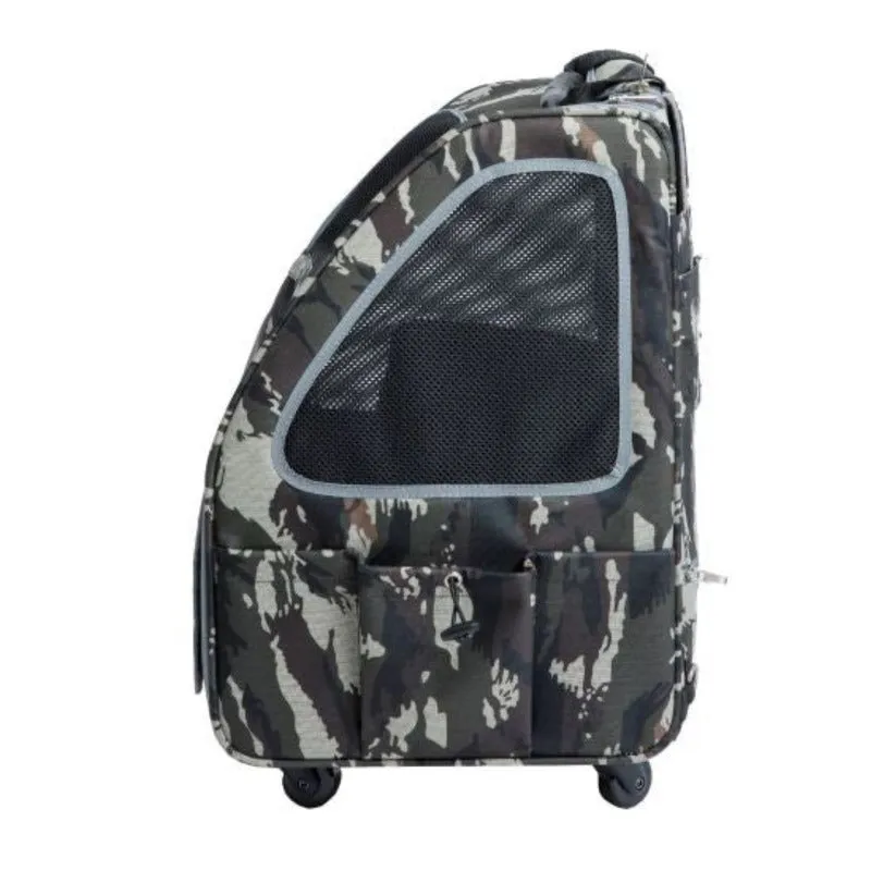 Petique, 5-in-1 Dog Carrier Cap. 25 lbs. [Backpack/Tote/Roller Bag/Car Seat]