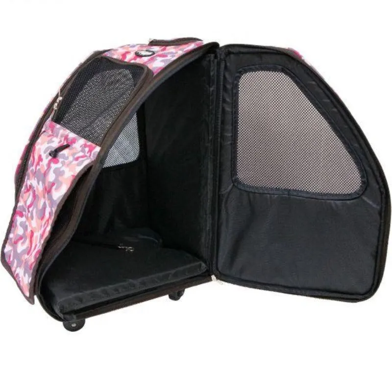 Petique, 5-in-1 Dog Carrier Cap. 25 lbs. [Backpack/Tote/Roller Bag/Car Seat]