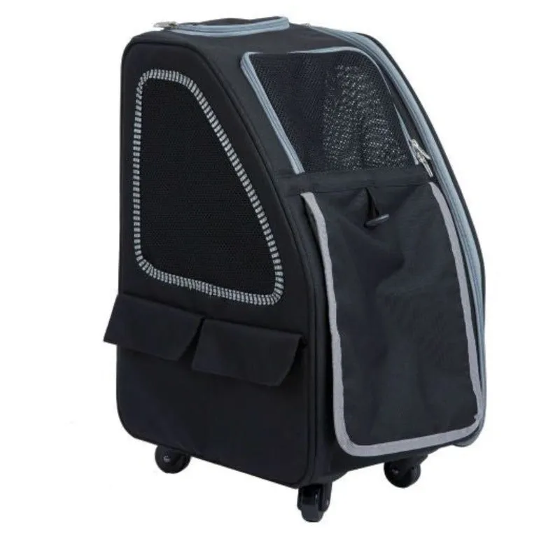 Petique, 5-in-1 Dog Carrier Cap. 25 lbs. [Backpack/Tote/Roller Bag/Car Seat]
