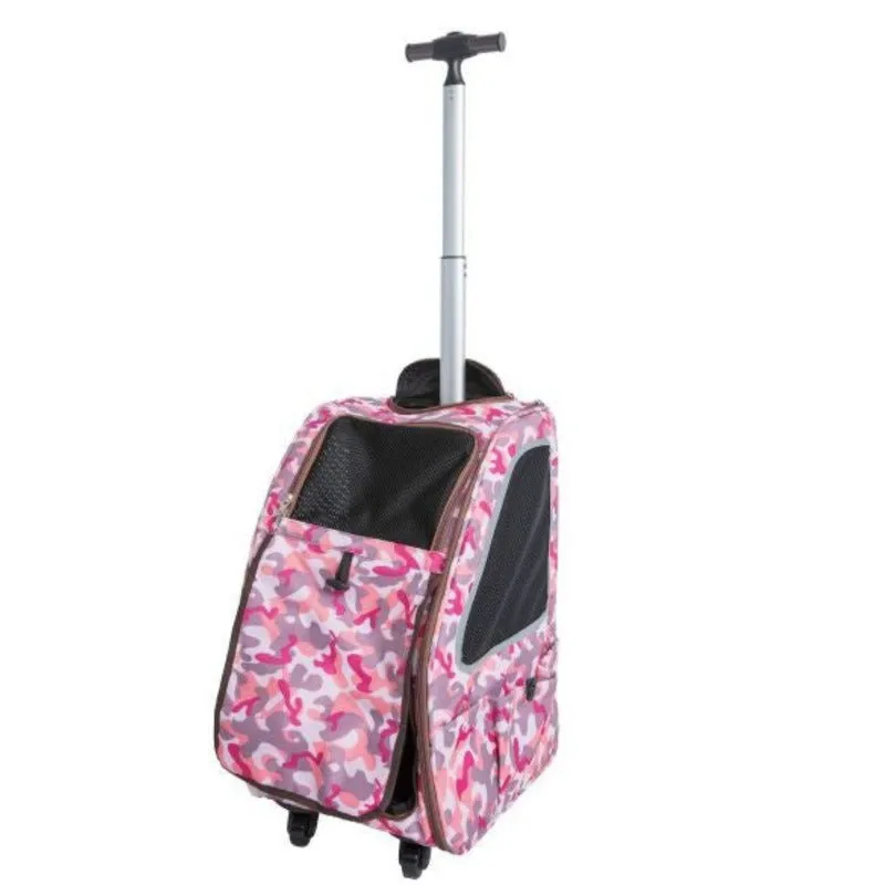 Petique, 5-in-1 Dog Carrier Cap. 25 lbs. [Backpack/Tote/Roller Bag/Car Seat]