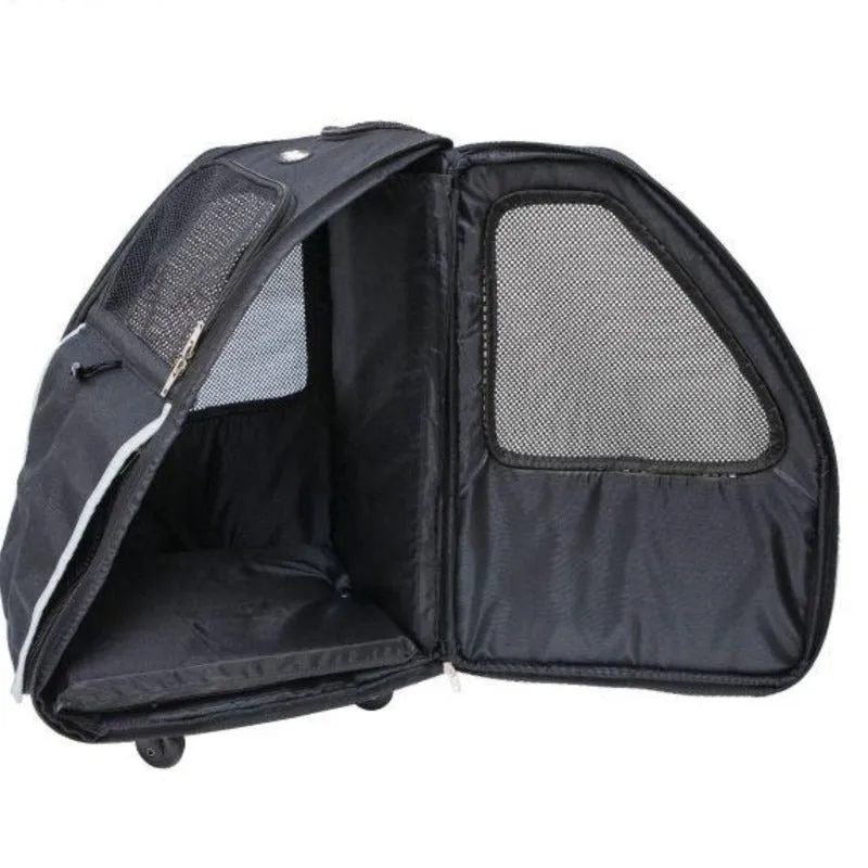 Petique, 5-in-1 Dog Carrier Cap. 25 lbs. [Backpack/Tote/Roller Bag/Car Seat]