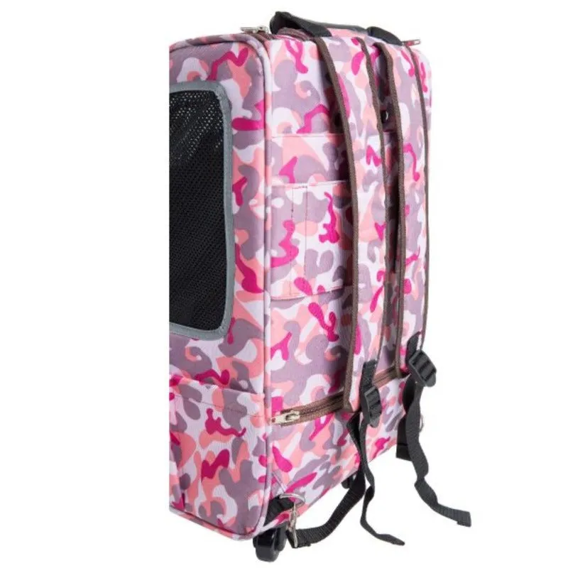 Petique, 5-in-1 Dog Carrier Cap. 25 lbs. [Backpack/Tote/Roller Bag/Car Seat]