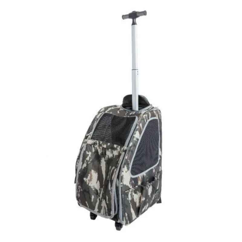 Petique, 5-in-1 Dog Carrier Cap. 25 lbs. [Backpack/Tote/Roller Bag/Car Seat]