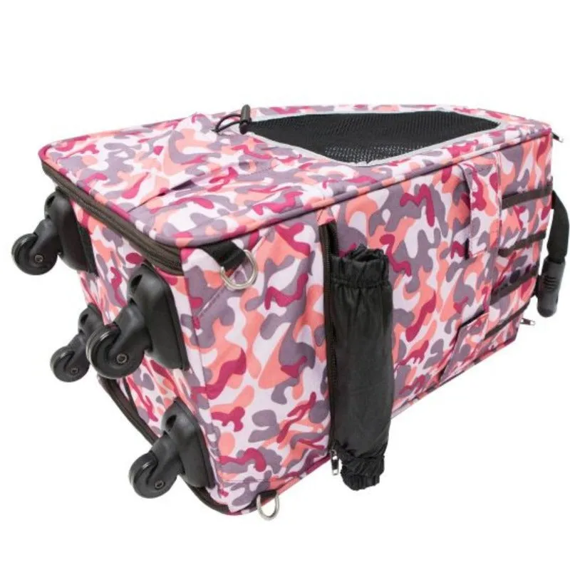 Petique, 5-in-1 Dog Carrier Cap. 25 lbs. [Backpack/Tote/Roller Bag/Car Seat]