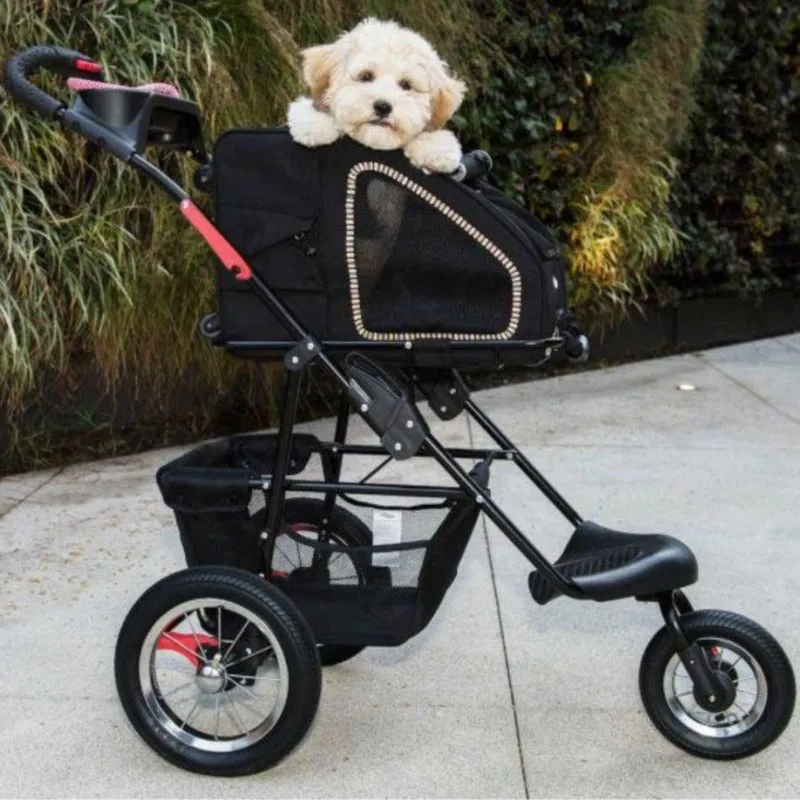 Petique, 5-in-1 Dog Carrier Cap. 25 lbs. [Backpack/Tote/Roller Bag/Car Seat]