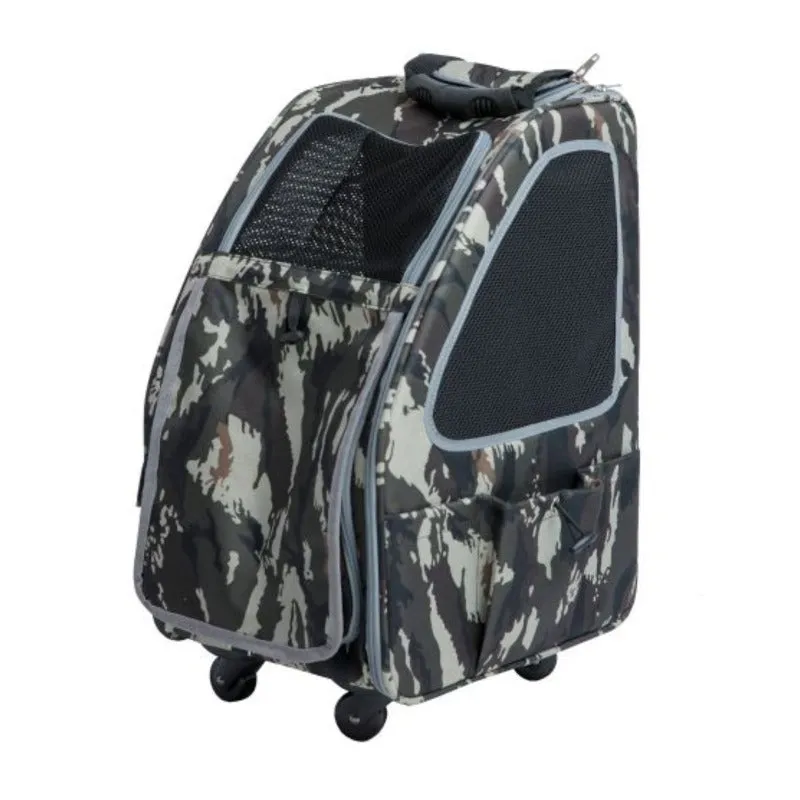 Petique, 5-in-1 Dog Carrier Cap. 25 lbs. [Backpack/Tote/Roller Bag/Car Seat]