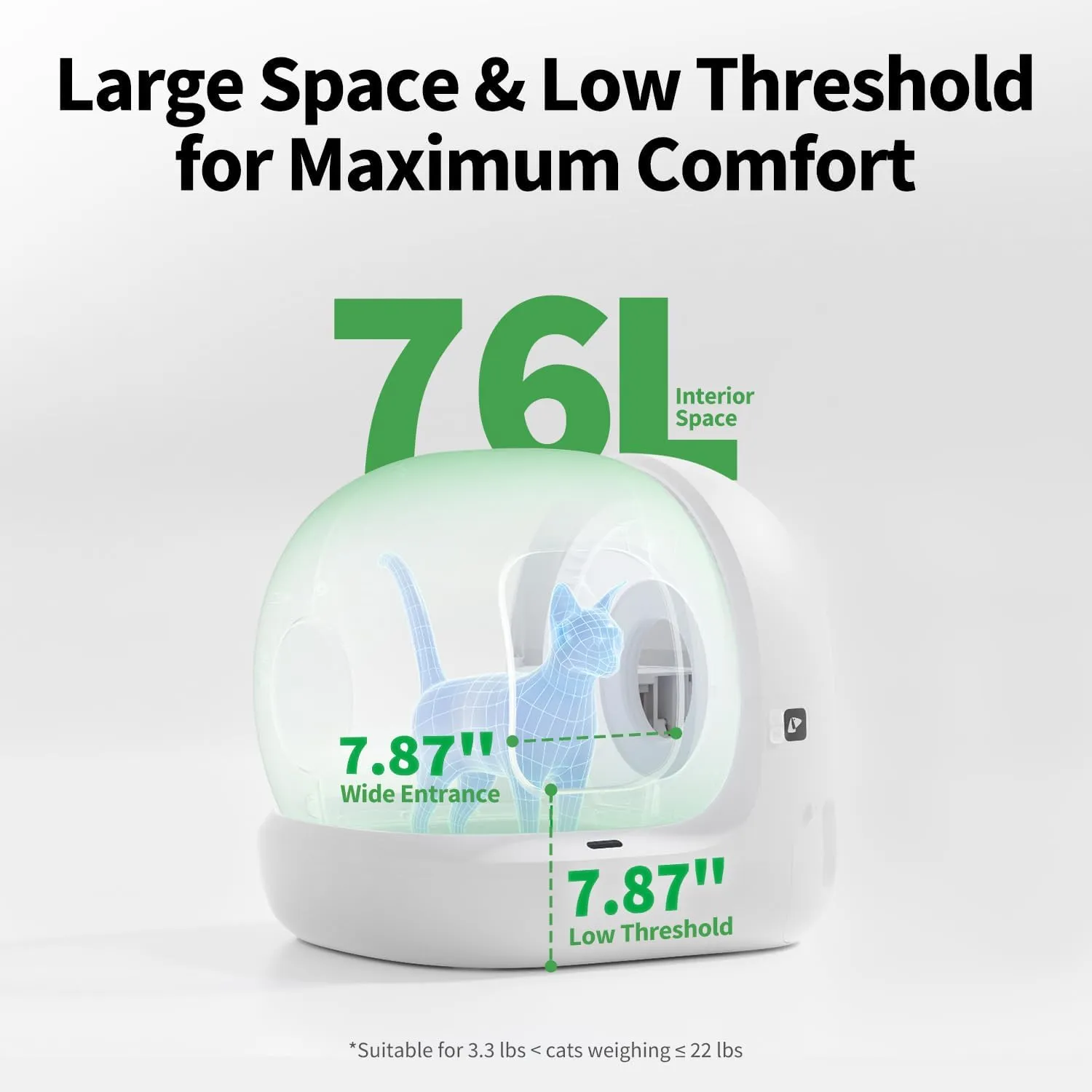 PETKIT 2025 New Upgraded Automatic Cat Litter Box with Odor Remover and Trash Bags, 2.4G WiFi App Control Self-Cleaning Litter Box with Leakproof Litter Pad, Free-Scooping/Safety Protection