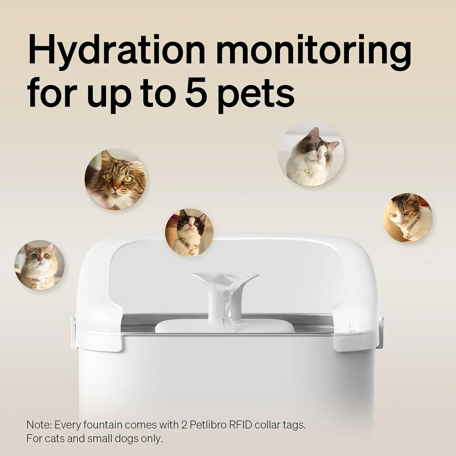 PETLIBRO 8-Pack Filters for Dockstream RFID Smart Cat Water Fountain PLWF305, 4-Month Set of Replacement Filters for Ultra-Quiet Automatic Cat Water Dispenser