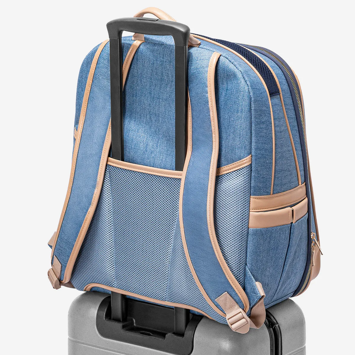 PETSFIT Vira Blazer Trendy Denim Pet Carrier Backpack