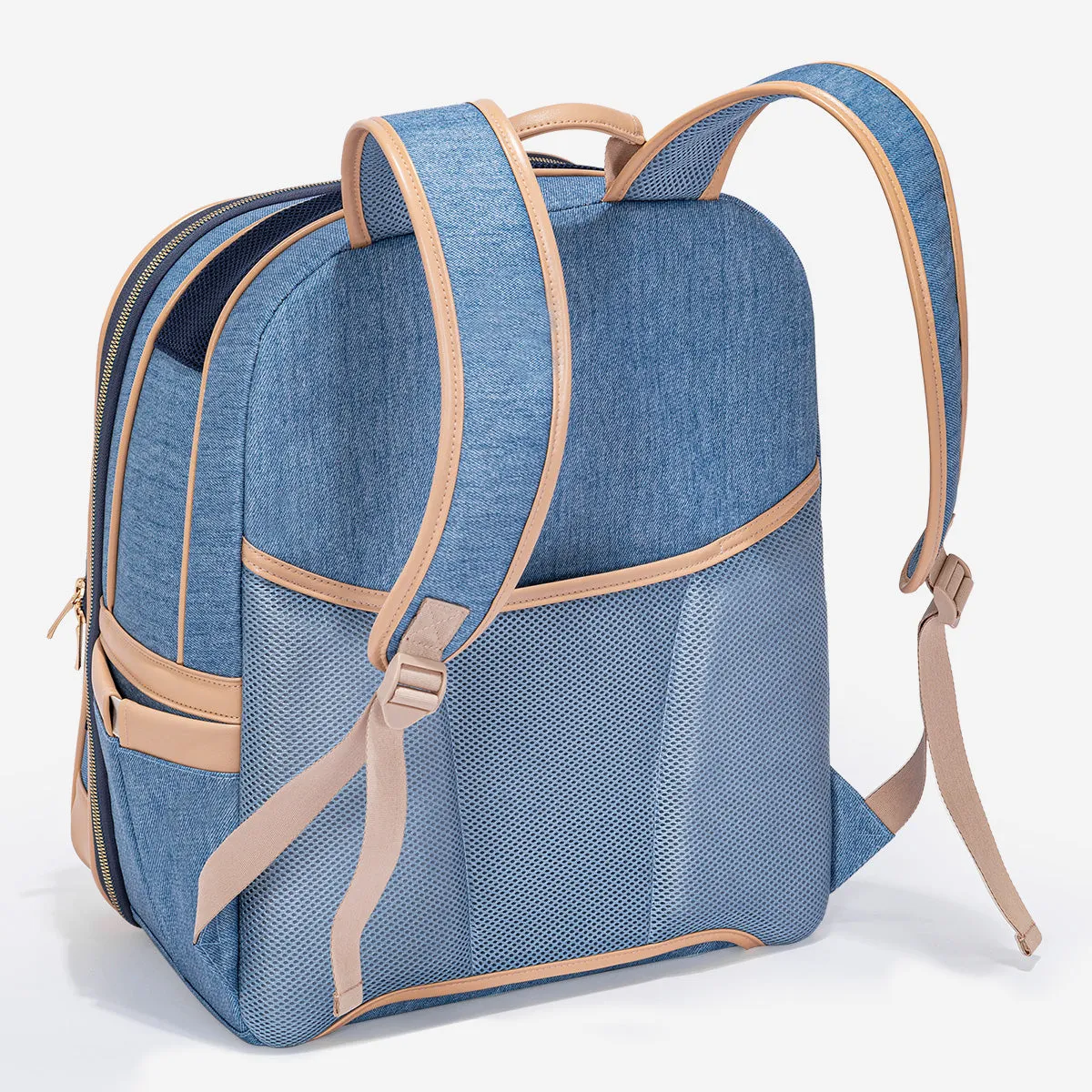 PETSFIT Vira Blazer Trendy Denim Pet Carrier Backpack