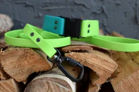 PREMADE COLLECTION - Lime & Black Biothane Dog Leash