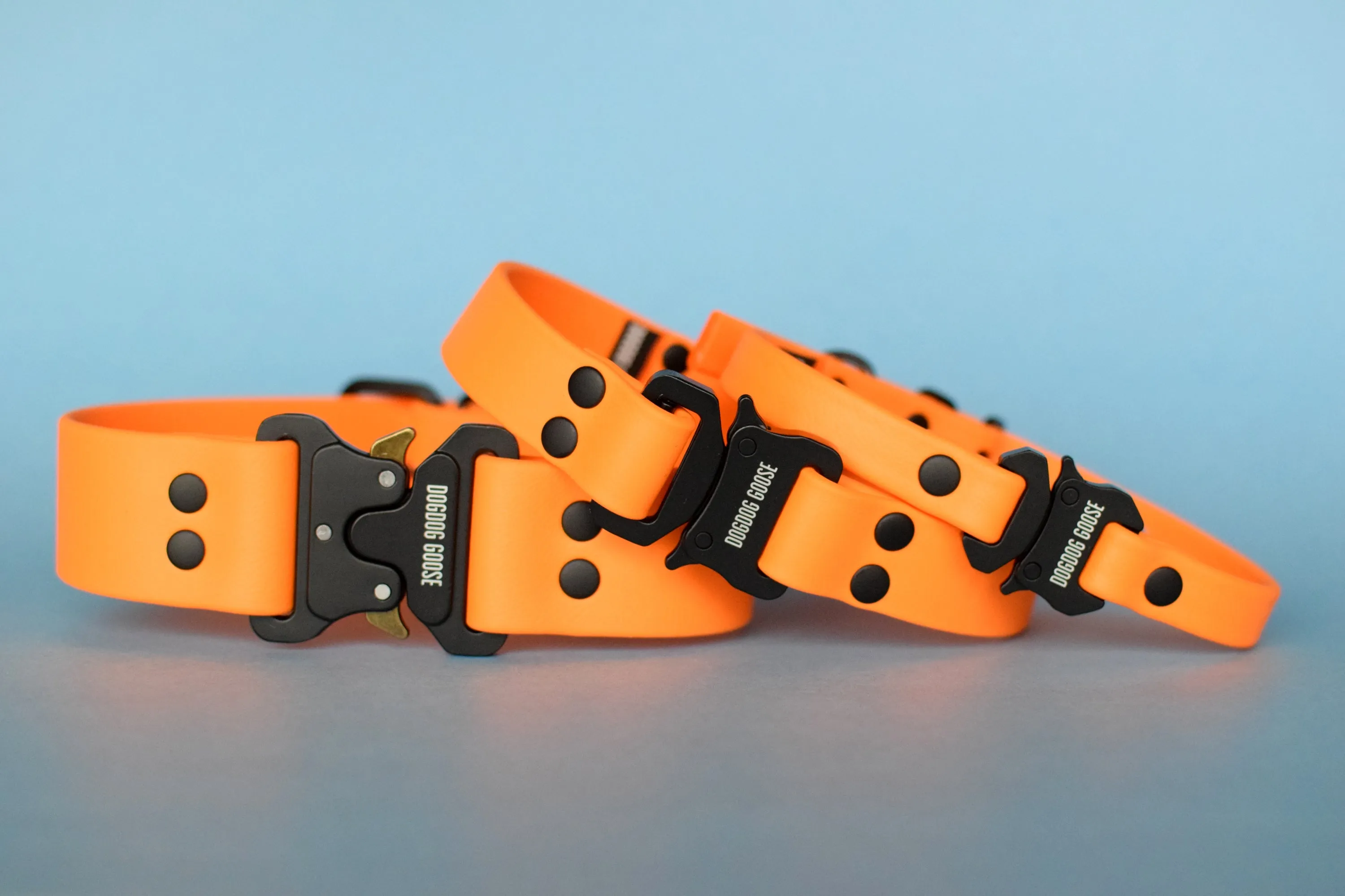 PREMADE COLLECTION - Mango & Black Biothane Dog Collar