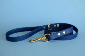 PREMADE COLLECTION - Navy & Brass Biothane Dog Leash