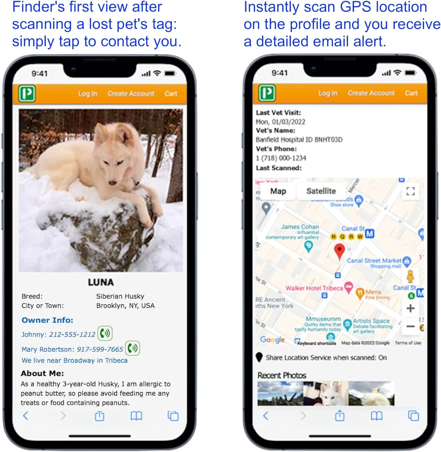Premium NFC & QR Code Smart Dog ID Tag - Easy Scanning, Instant Profile Access, Real-Time Location Alerts(Rose Gold Paw)