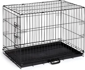 Prevue Pet Products Home On-The-Go Single Door Dog Crate E433, Medium, Black, Portable, Stability, Secure, Durable, Lightweight, Airy, Non Toxic