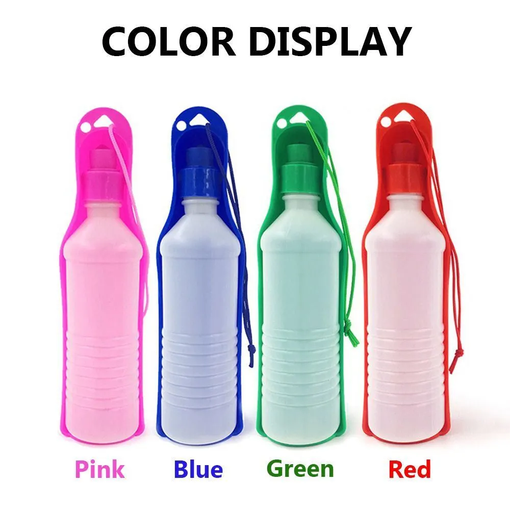 Puppy Cat Outdoor Water Dispenser Travel Cup Drinking Bowl Pet Dog Water Bottle