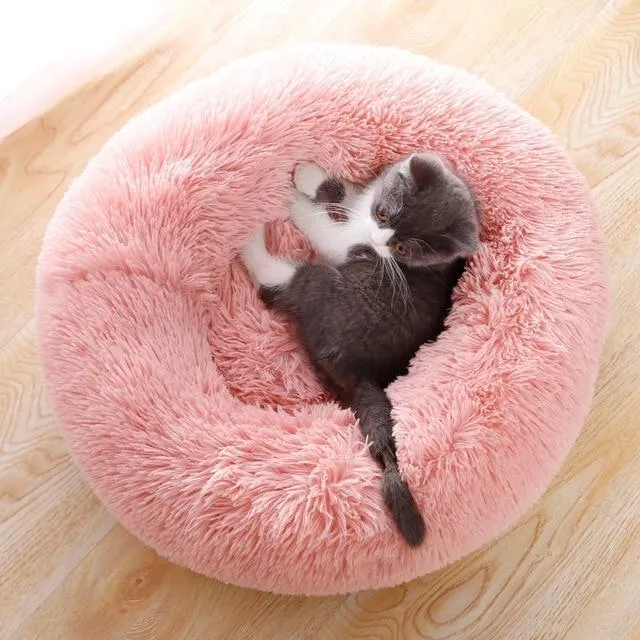 Soft & Fluffy Plush Calming Pet Bed