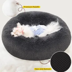 Soft and fluffy machine-washable pet bed