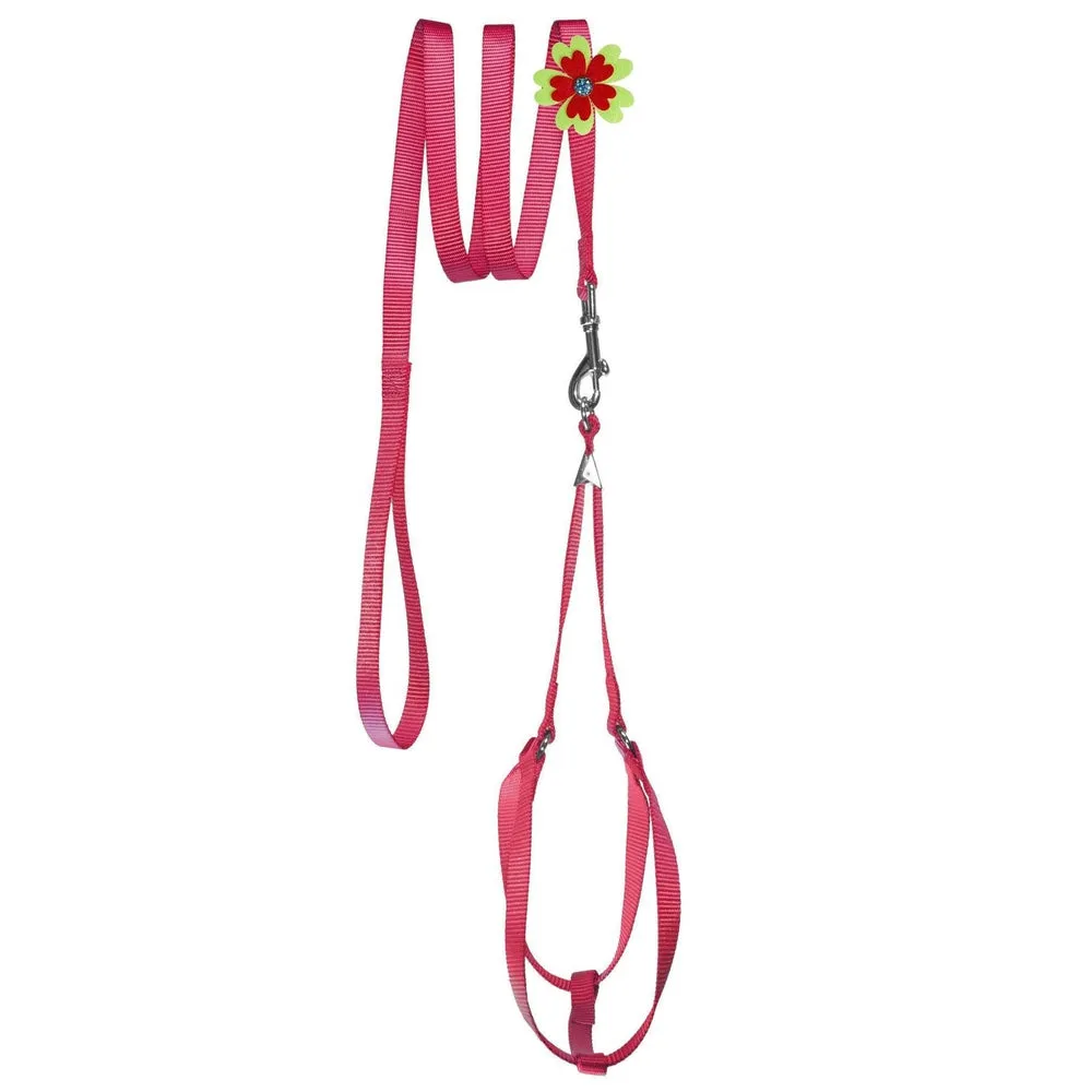 Step-In Nylon Harness   Optional Flower Leash