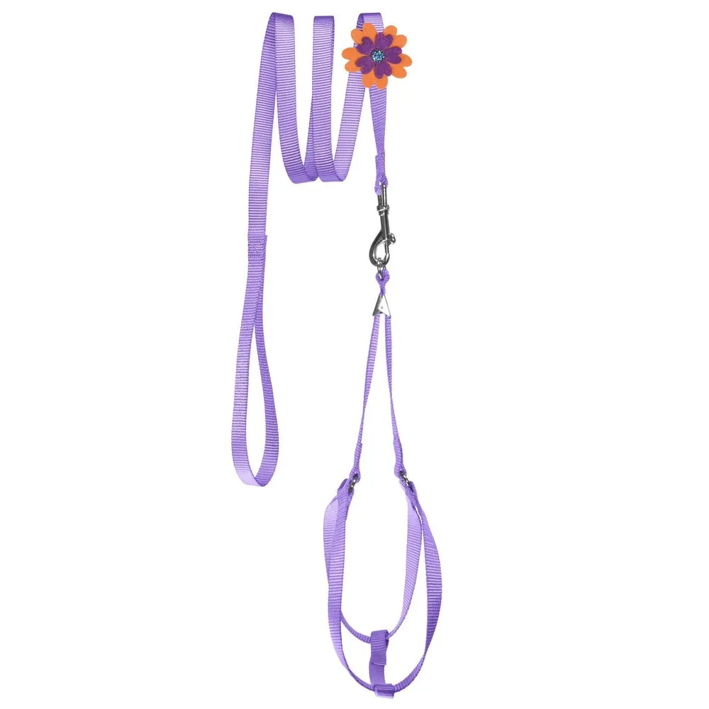 Step-In Nylon Harness   Optional Flower Leash