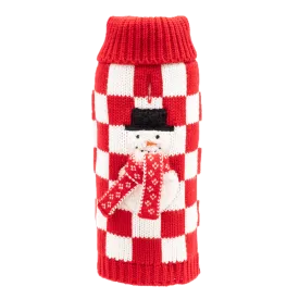 Sweater | Checkerboard Snowman