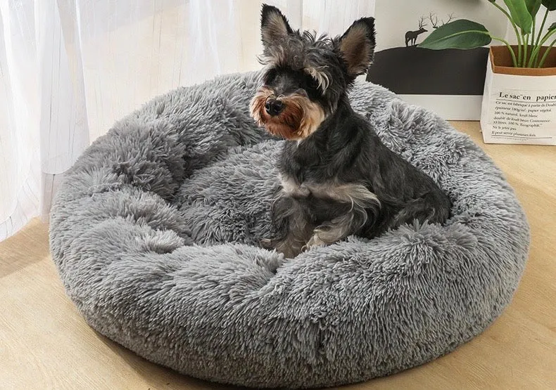 Ultra Soft Calming Pet Bed / Soothing Fluffy Cushion