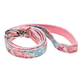 Vintage Rose Floral Fabric Dog Leash