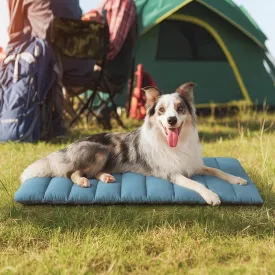 WESTERN HOME WH Outdoor Dog Bed,Large Sized Dog Waterproof Washable Beds for Medium Large Dogs, Portable Camping Travel Pet Bed Mat, 43 x 26 Inch, Sky Blue