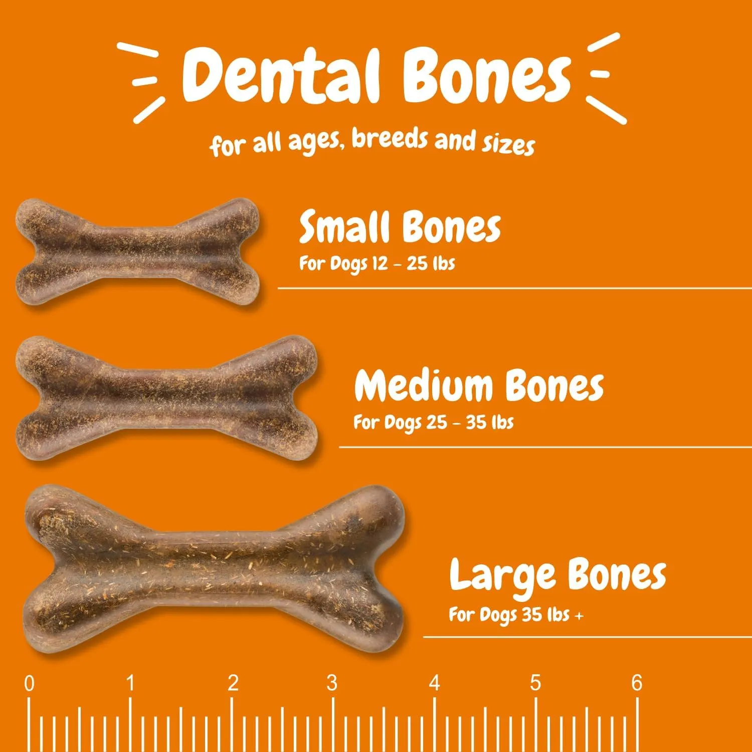 Zesty Paws Dental Bones - Fights Tartar & Plaque - Gum, Teeth & Bone Health - Cinnamon for Dog Breath - Immune, Joint, Gut, Skin & Coat Support - Omega 3 EPA & DHA and Calcium - Medium Dogs - 12 ct